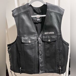 Harley Davidson Piston 2 Leather Vest Men’s